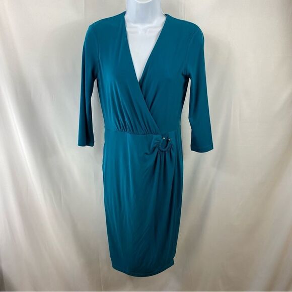 Calvin Klein Faux Wrap Dress - Picture 1 of 10